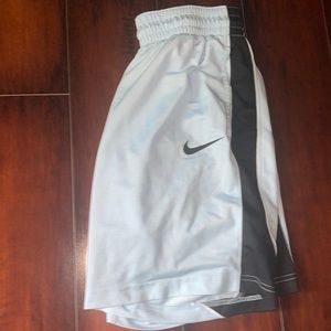 Light blue abs black Nike shorts